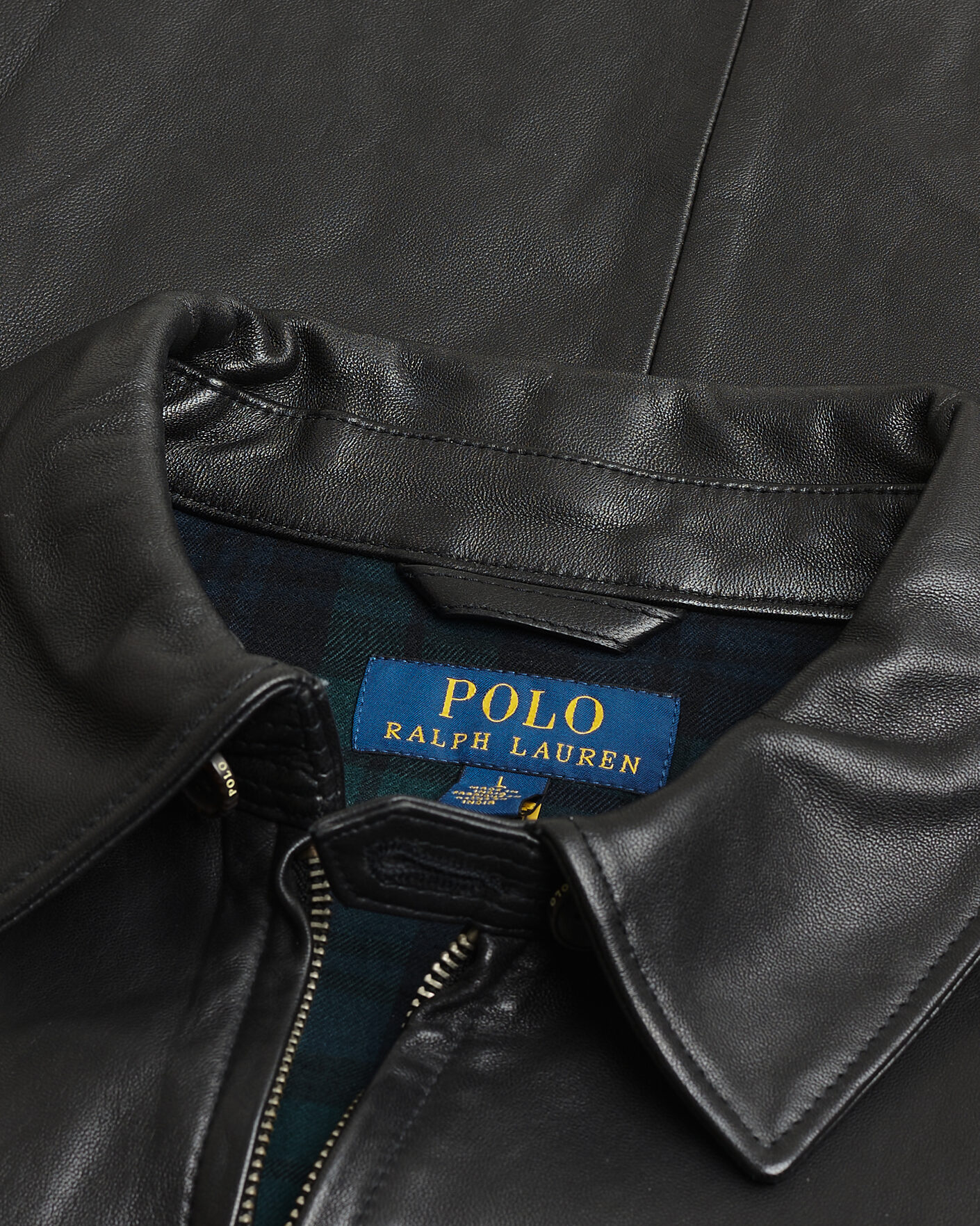 Herre | Pre-owned Jakker | Pre-owned | Polo Ralph Lauren Maxwell Windbreaker Leather Jacket Polo Black L