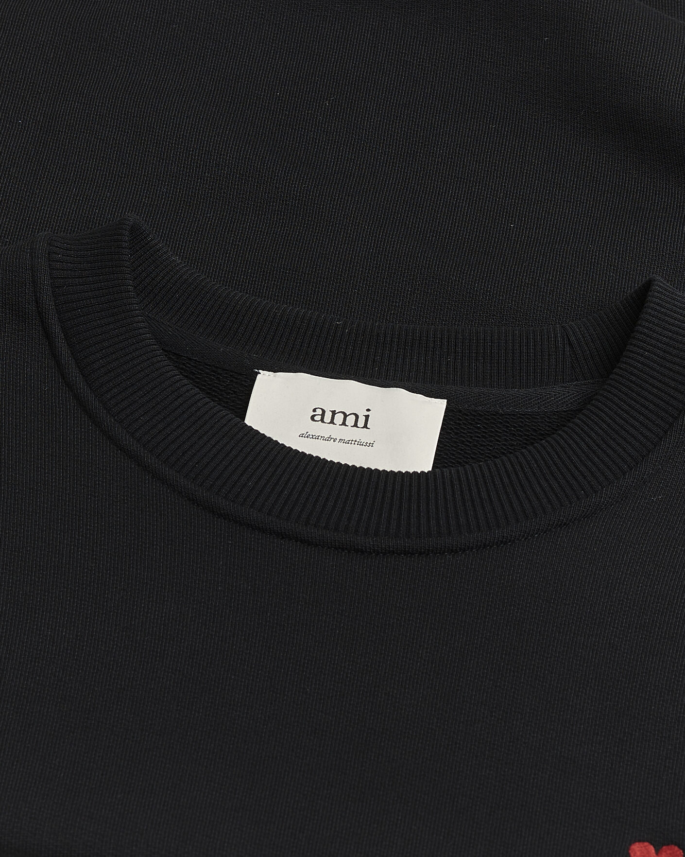 Herre | Pre-owned Gensere | Pre-owned | AMI Heart Logo Sweatshirt Black M