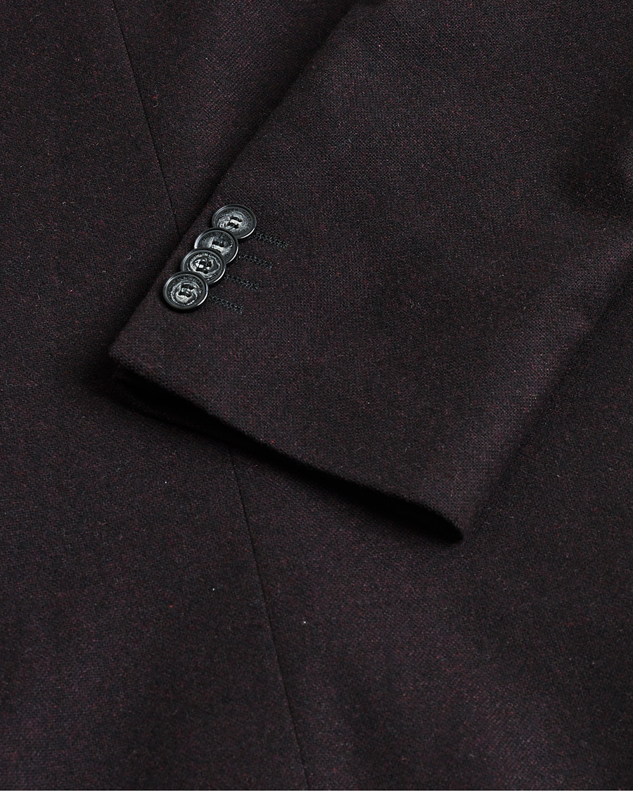 Herre | Pre-owned Dressjakker | Pre-owned | Tiger of Sweden Flannel Wool Blazer Burgundy 48