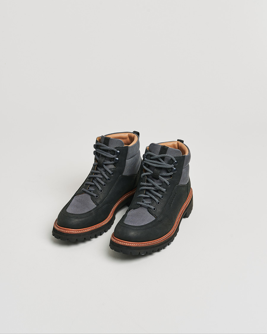 Herre | Grenson Fielding Hiking Boot Black/Grey UK7 - EU41 | Pre-owned | Grenson Fielding Hiking Boot Black/Grey UK7 - EU41