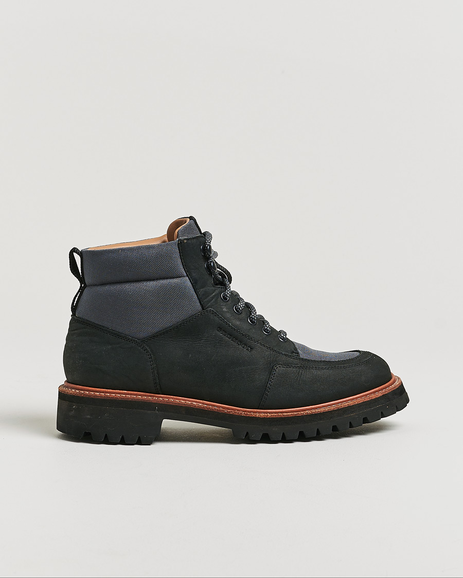 Herre | Grenson Fielding Hiking Boot Black/Grey UK7 - EU41 | Pre-owned | Grenson Fielding Hiking Boot Black/Grey UK7 - EU41