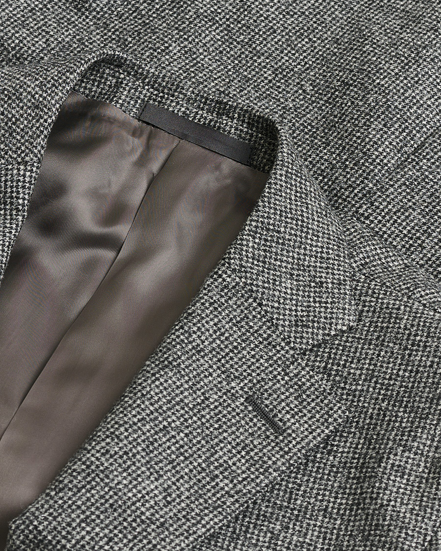 Herre | Pre-owned Dresser | Pre-owned | Caruso Houndstooth Wool Suit Grey 50