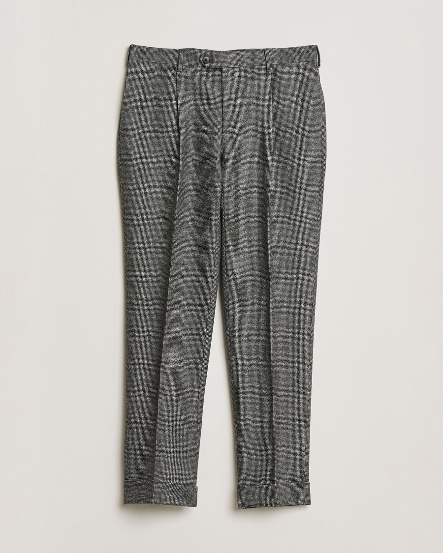 Herre | Pre-owned Dresser | Pre-owned | Caruso Houndstooth Wool Suit Grey 50