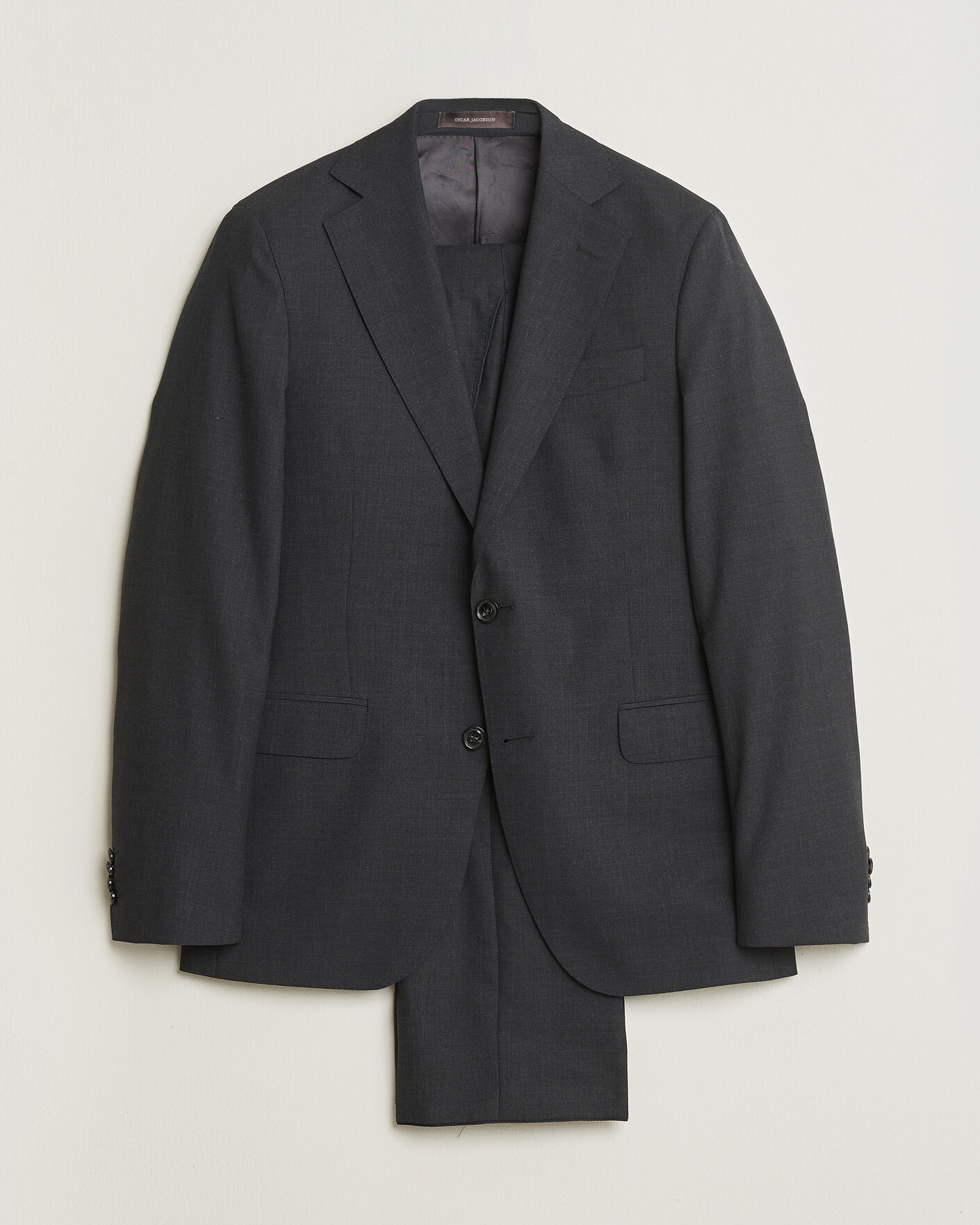 Herre | Pre-owned Dresser | Pre-owned | Oscar Jacobson Ego Wool Suit Dark Grey 46