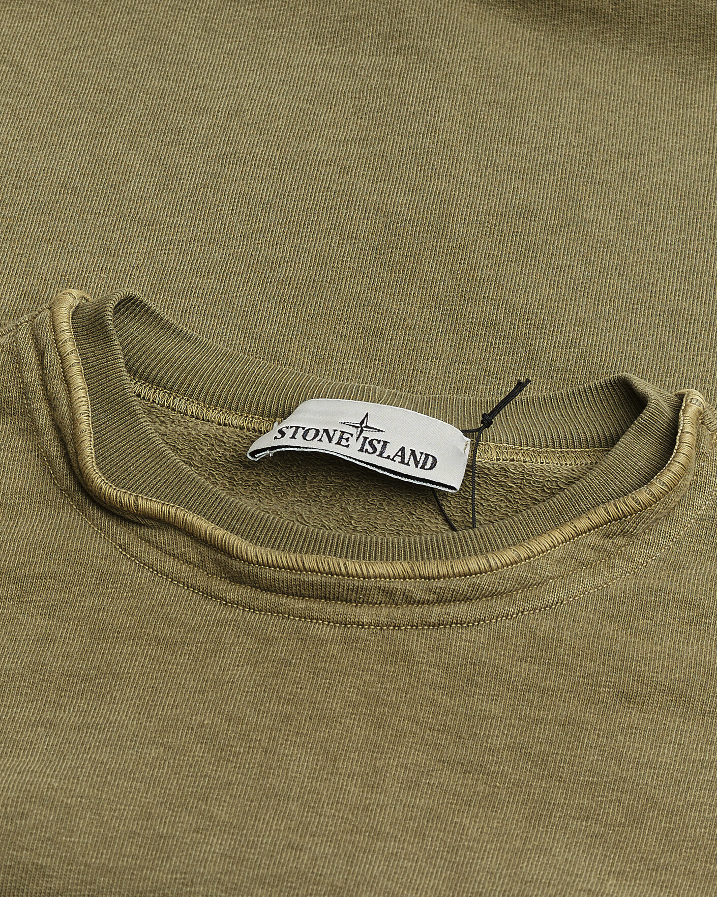 Herre | Pre-owned Gensere | Pre-owned | Stone Island Old Dyed Cotton Sweatshirt Military Green M