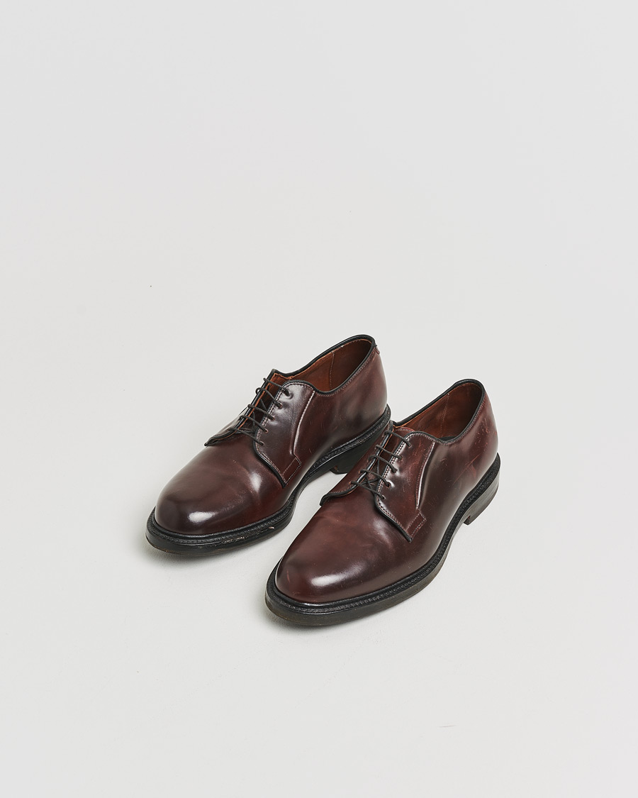 Herre | Pre-owned Randsydde sko | Pre-owned | Allen Edmonds Leeds Shell Cordovan Derby Burgundy US8,5 - EU42