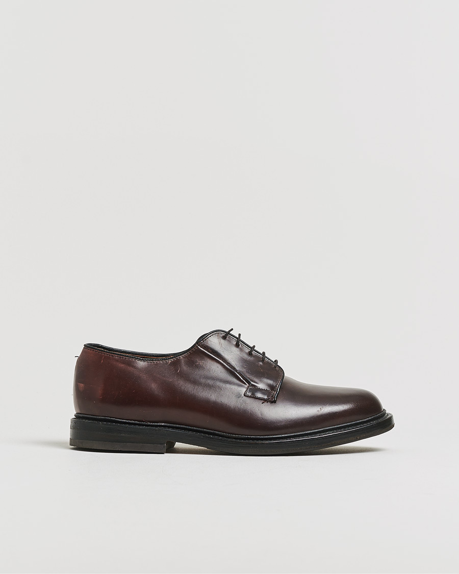 Herre | Allen Edmonds Leeds Shell Cordovan Derby Burgundy US8,5 - EU42 | Pre-owned | Allen Edmonds Leeds Shell Cordovan Derby Burgundy US8,5 - EU42