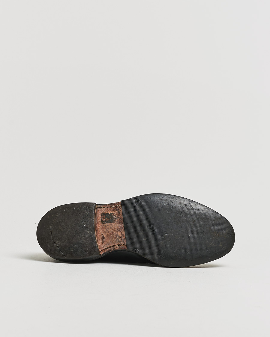 Herre | Pre-owned Randsydde sko | Pre-owned | Allen Edmonds Leeds Shell Cordovan Derby Black US8,5 - EU42