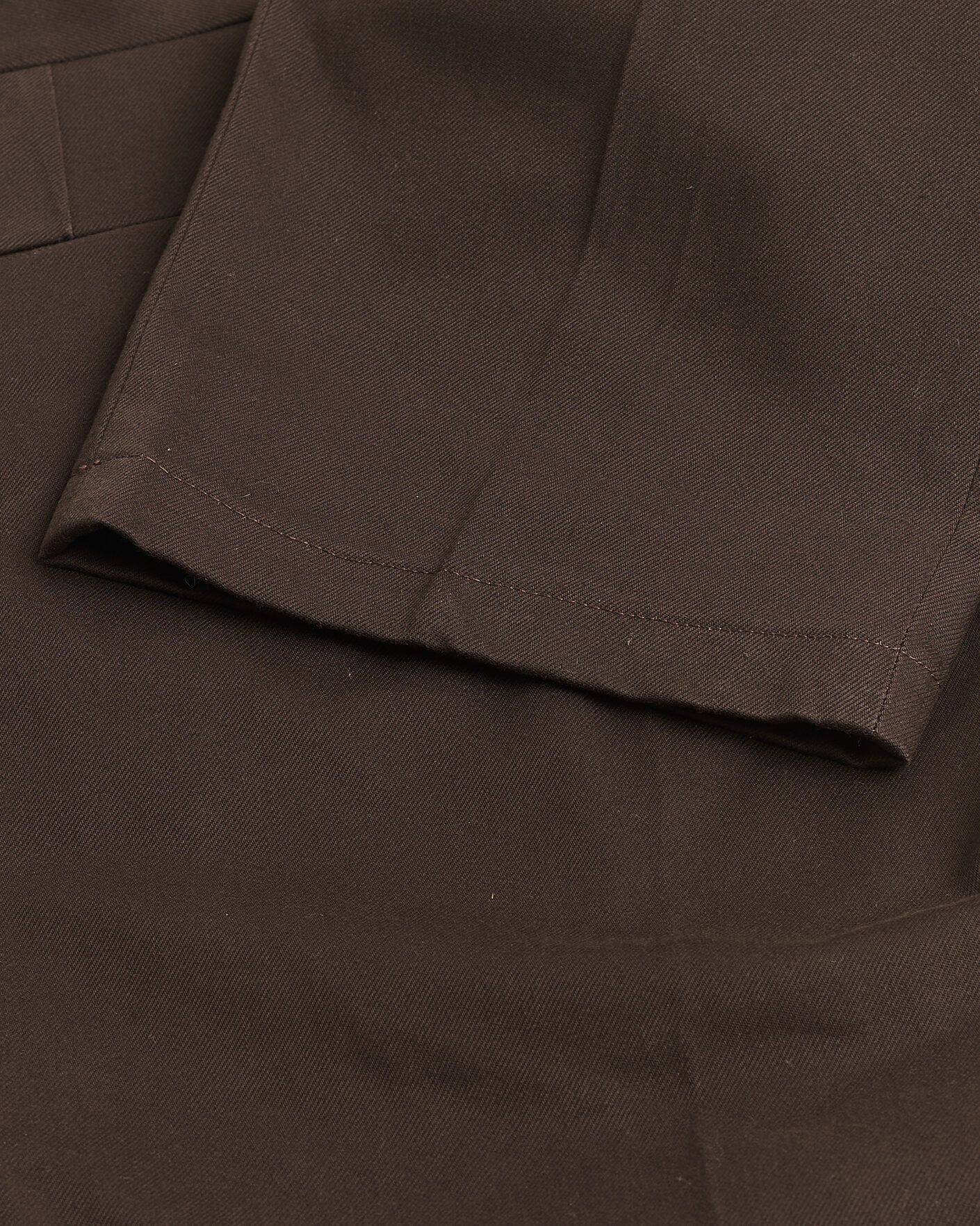 Herre | Pre-owned Bukser | Pre-owned | Rubato High Waist Cotton Chino Brown 52