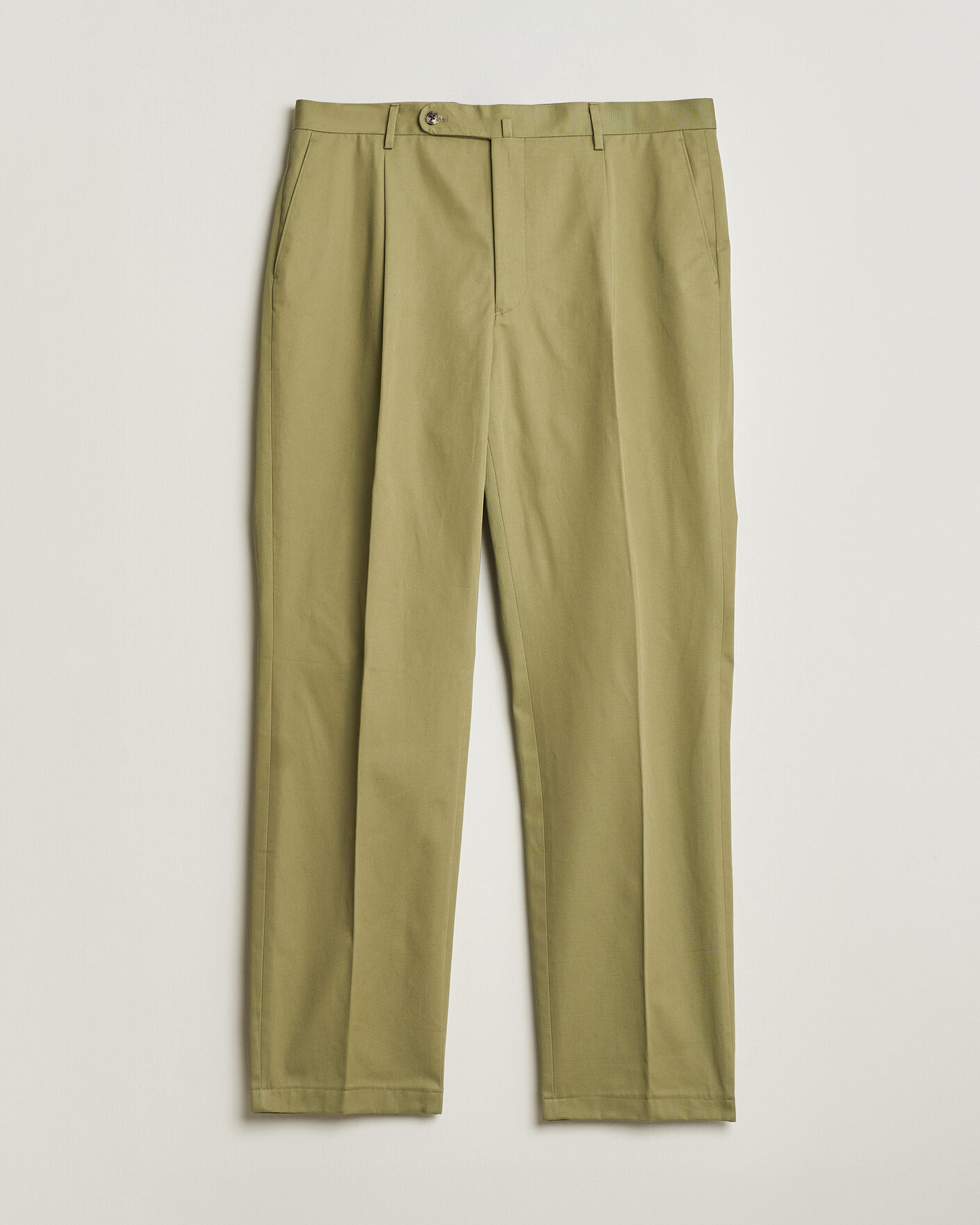 Herre | Pre-owned Bukser | Pre-owned | Rubato High Waist Cotton Chino Green 52