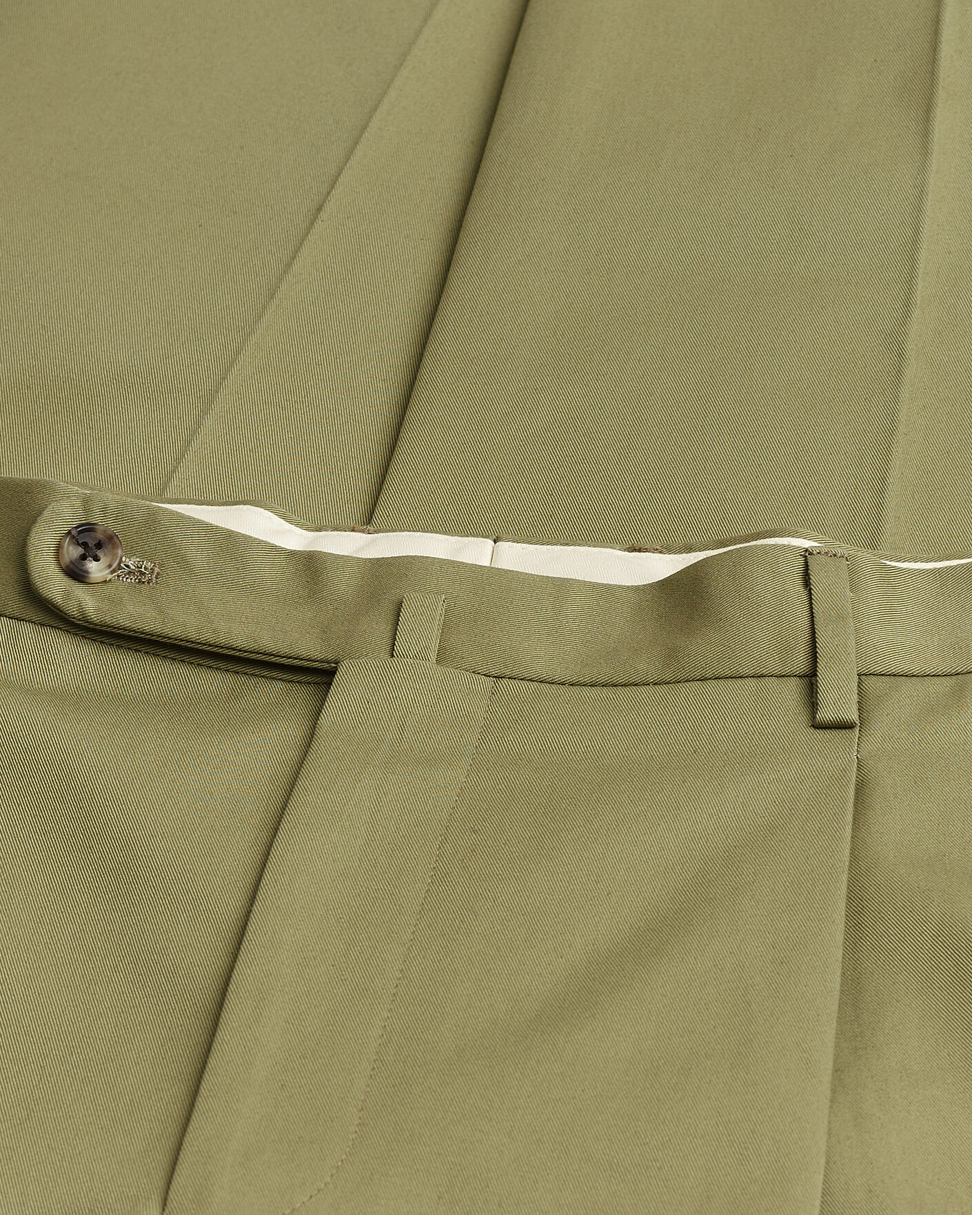 Herre | Pre-owned Bukser | Pre-owned | Rubato High Waist Cotton Chino Green 52
