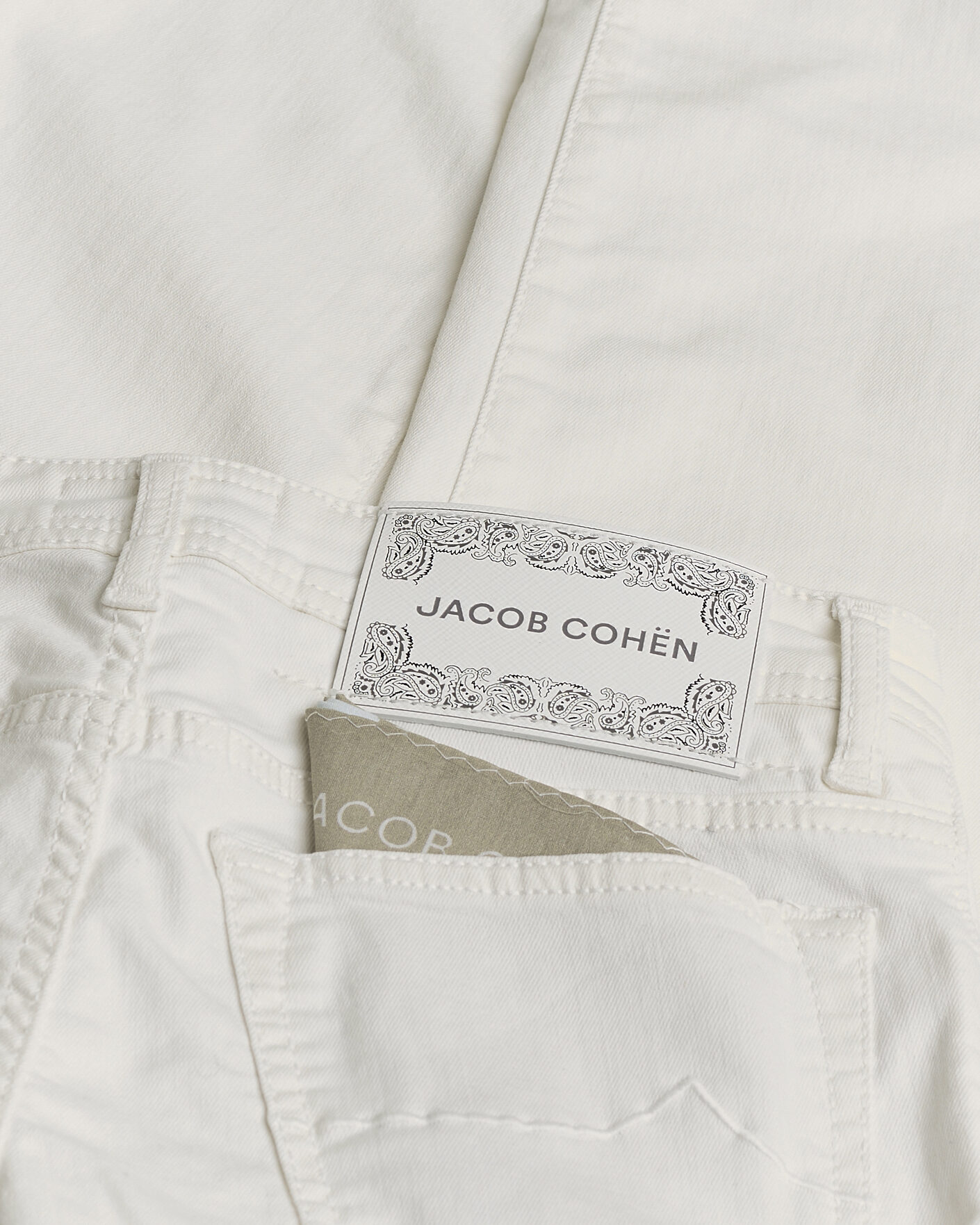 Herre | Pre-owned Jeans | Pre-owned | Jacob Cohën Bard Slim Fit Bull Stretch Jeans White W30