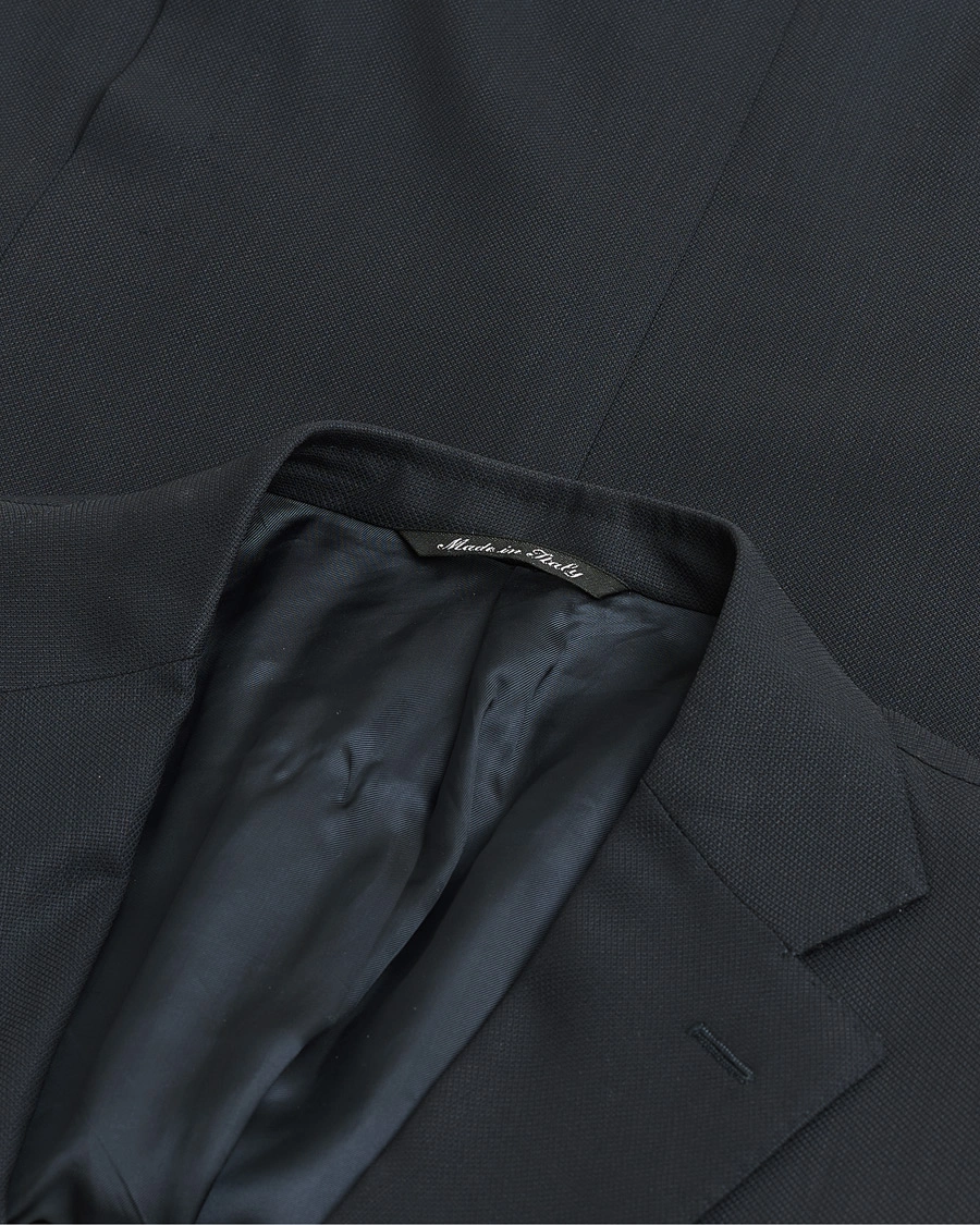 Herre | Pre-owned Dressjakker | Pre-owned | Canali Hopsack Wool Blazer Navy 50