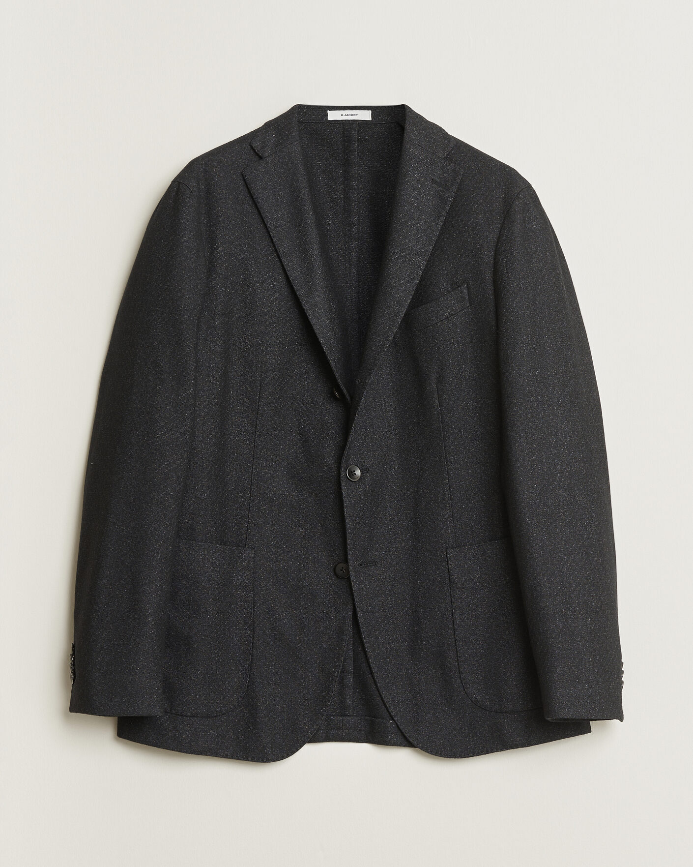 Herre | Pre-owned Dressjakker | Pre-owned | Boglioli K Jacket Flannel Wool Blazer Charcoal 50