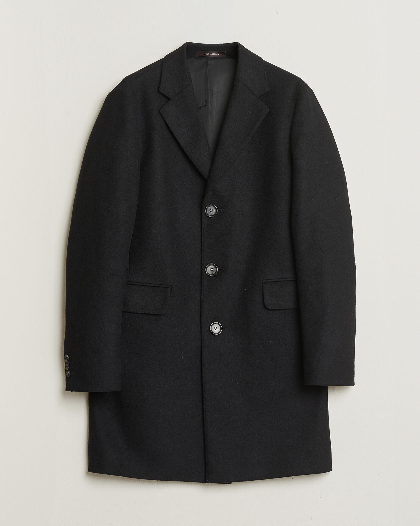 Herre | Pre-owned Jakker | Pre-owned | Oscar Jacobson Sonny Wool Coat Black 48