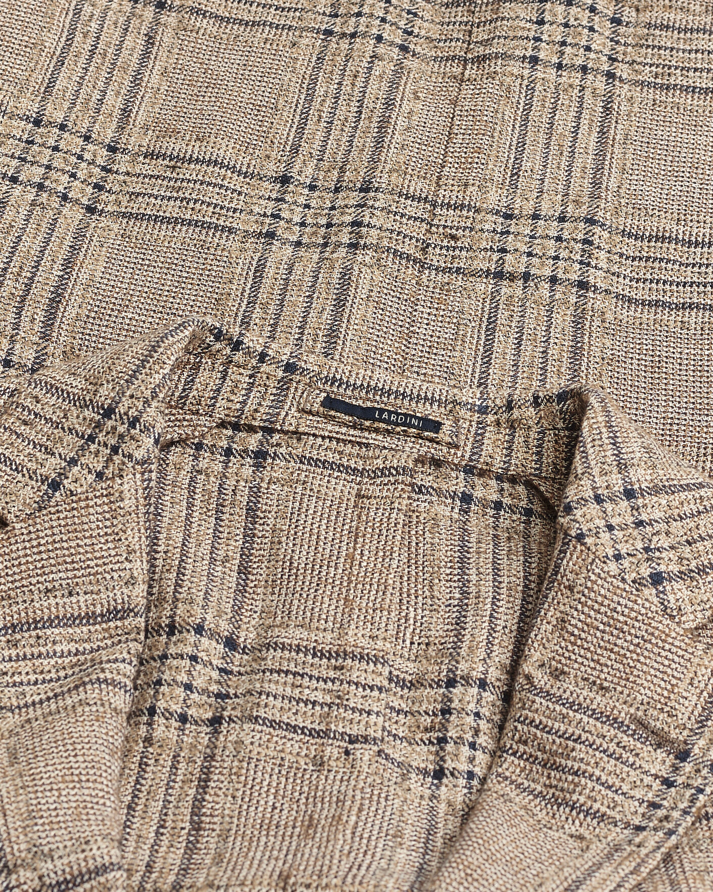 Herre | Pre-owned Dressjakker | Pre-owned | Lardini Silk Blend Checked Blazer Brown 54