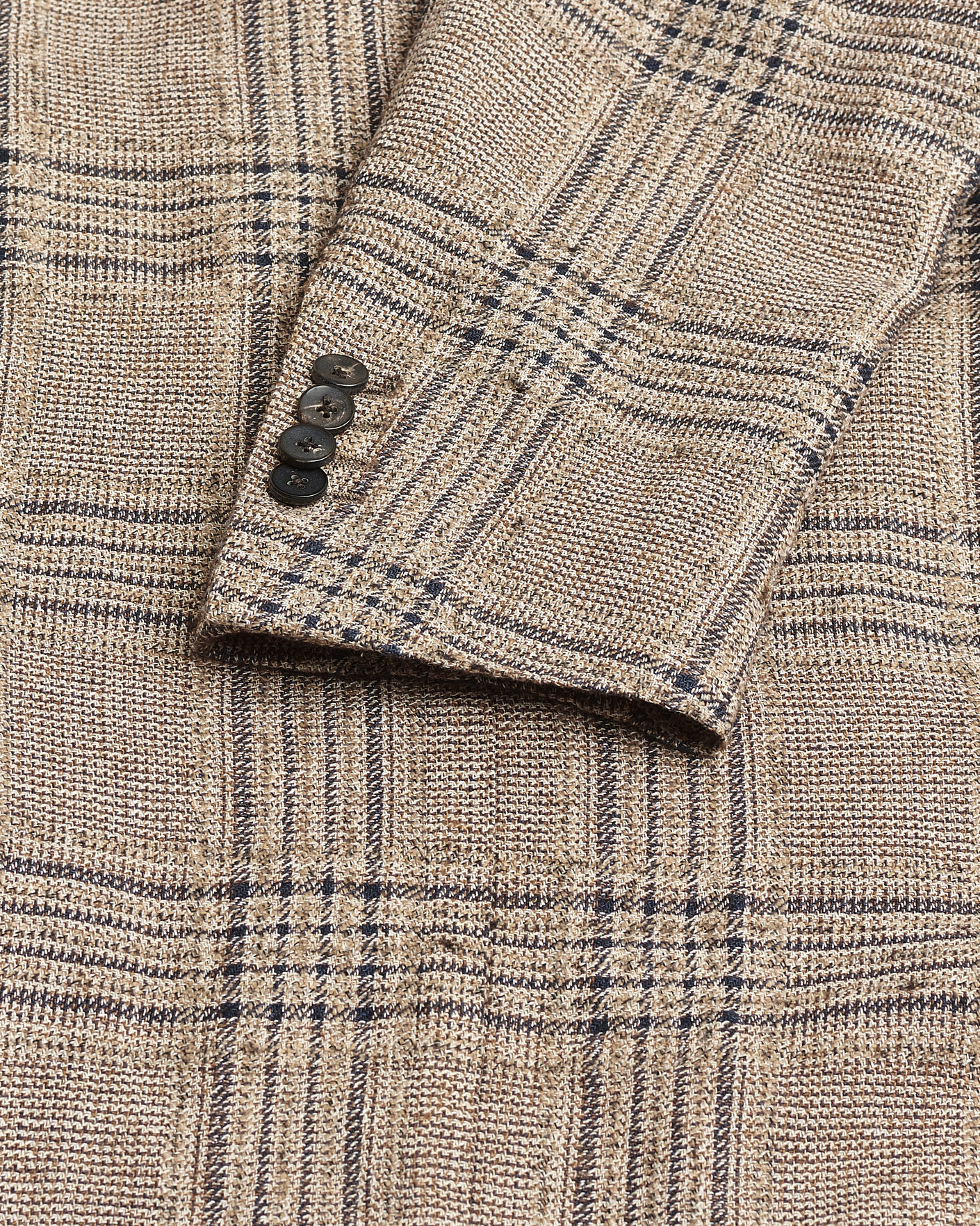 Herre | Pre-owned Dressjakker | Pre-owned | Lardini Silk Blend Checked Blazer Brown 54