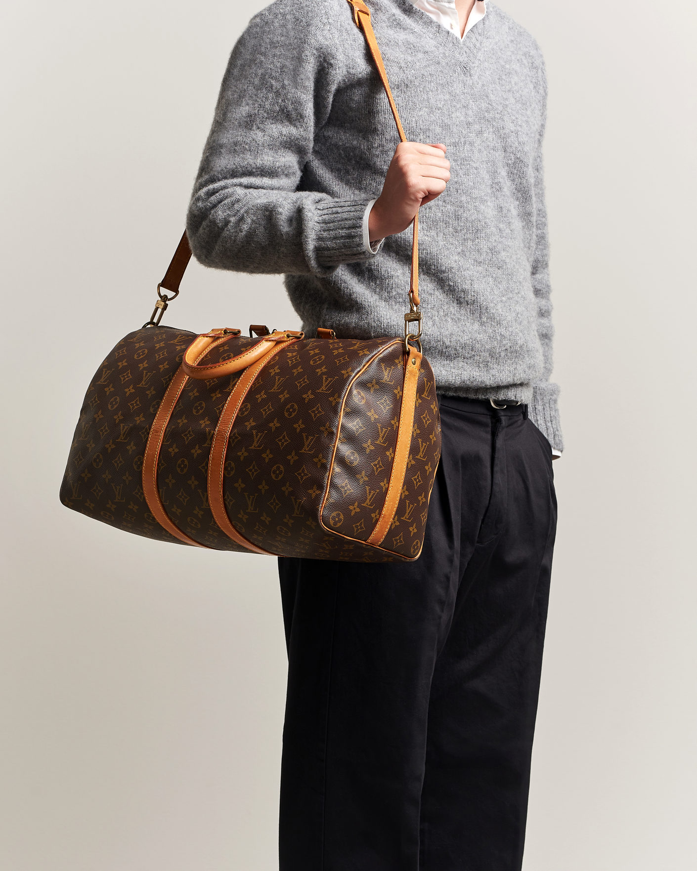 Herre | Pre-Owned & Vintage Bags | Louis Vuitton Pre-Owned | Keepall Bandouliére 50 Monogram