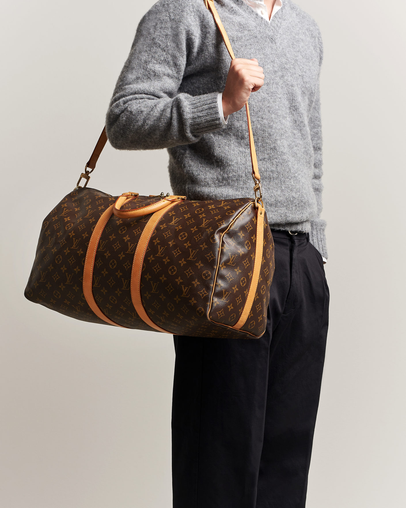 Herre | Louis Vuitton Pre-Owned Keepall Bandoulière 50 Monogram | Louis Vuitton Pre-Owned | Keepall Bandoulière 50 Monogram